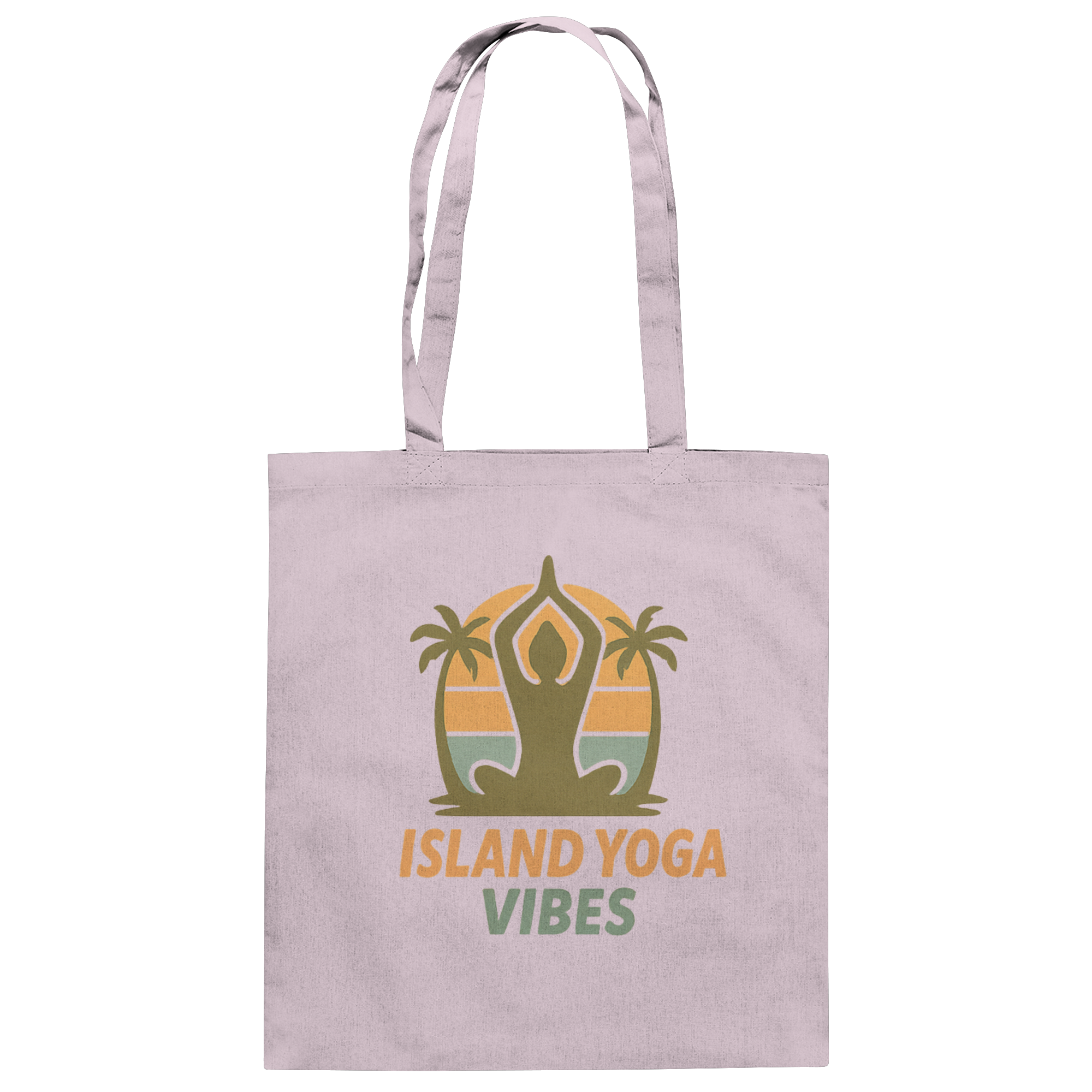 Island Yoga Vibes – Sunset Yoga Design | Tropical Meditation  - Baumwolltasche