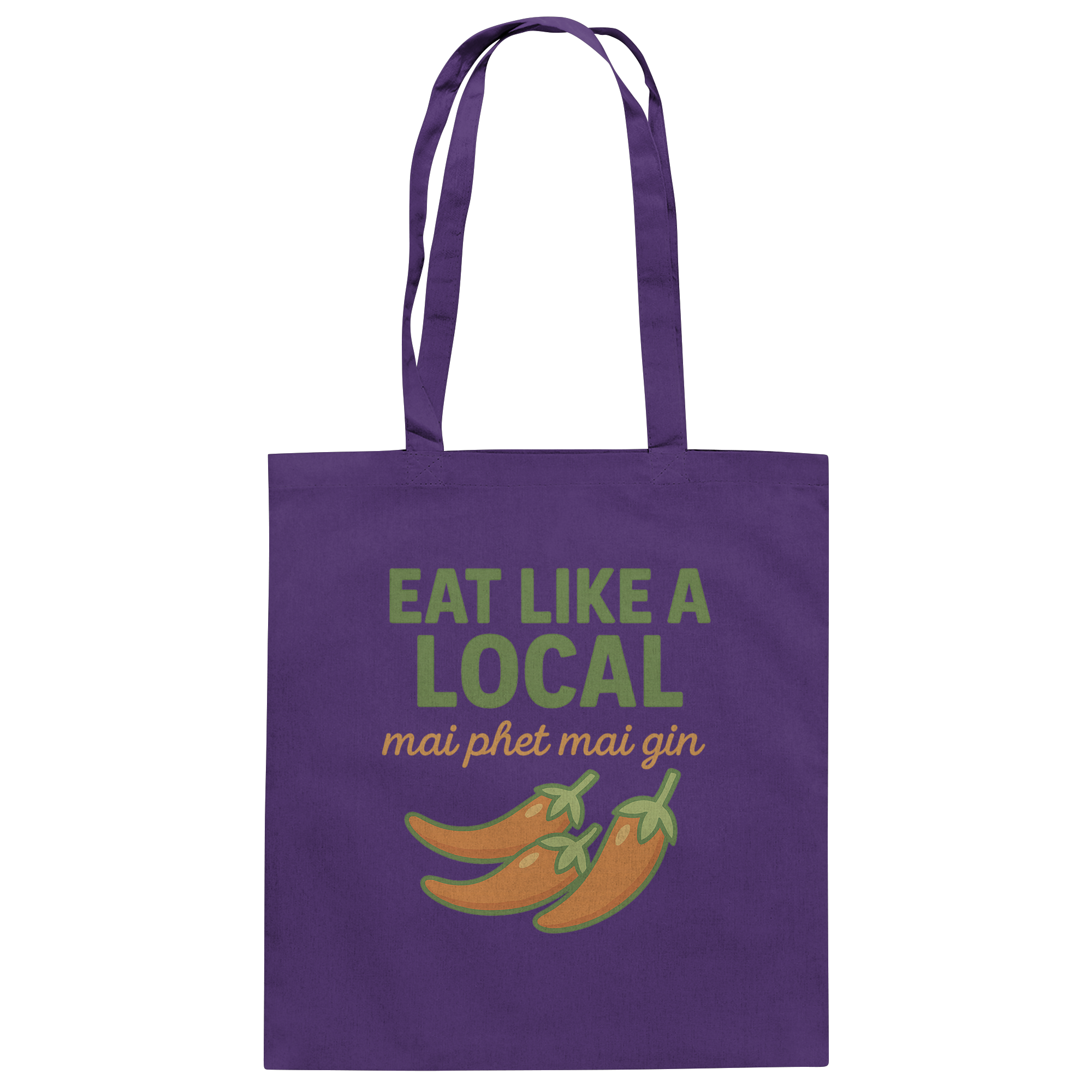 at Like a Local – Thai Food Design | „mai phed mai gin“ Chili  - Baumwolltasche