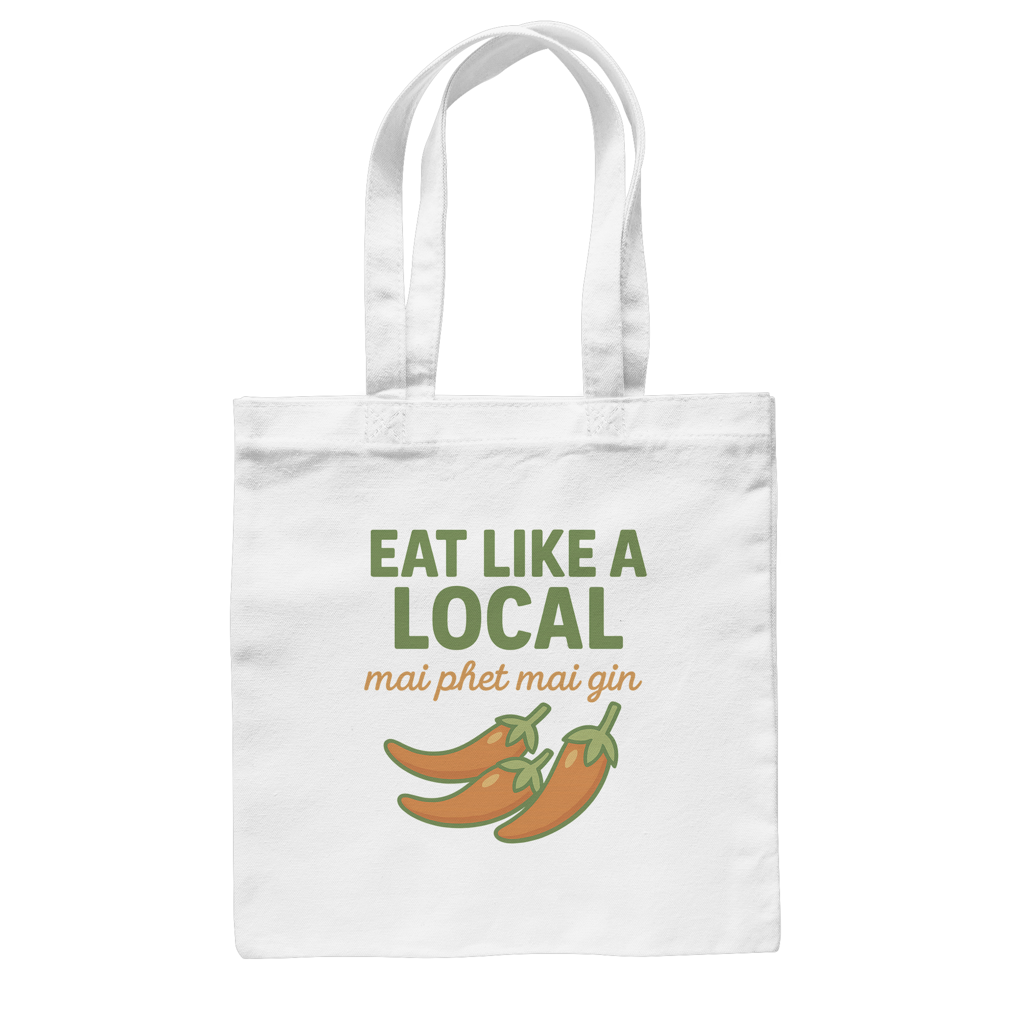 at Like a Local – Thai Food Design | „mai phed mai gin“ Chili  - Baumwolltasche
