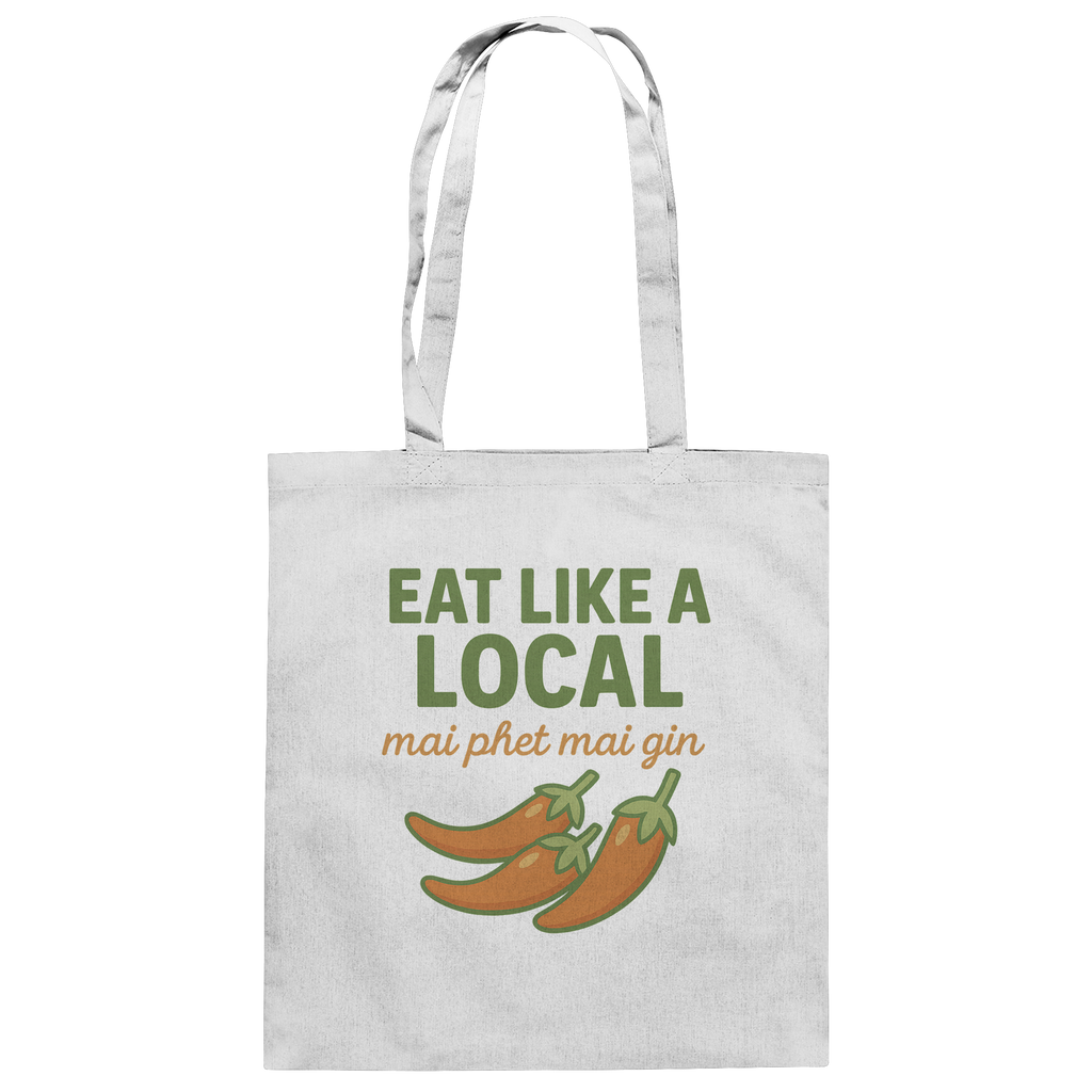 at Like a Local – Thai Food Design | „mai phed mai gin“ Chili  - Baumwolltasche