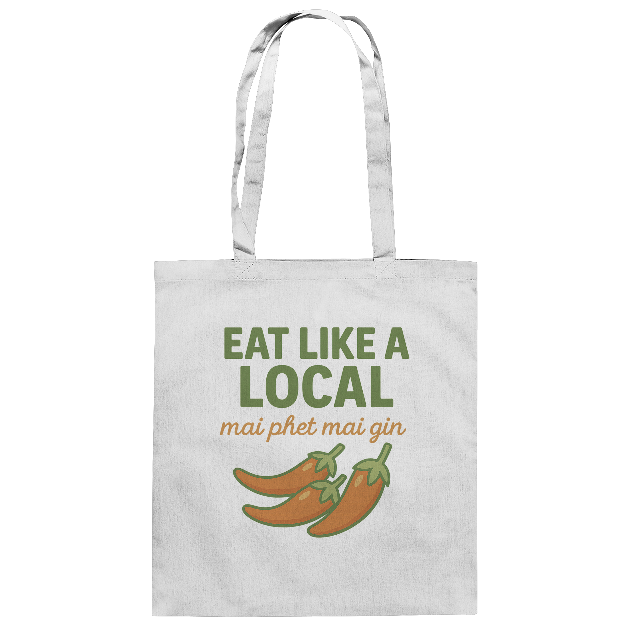 at Like a Local – Thai Food Design | „mai phed mai gin“ Chili  - Baumwolltasche
