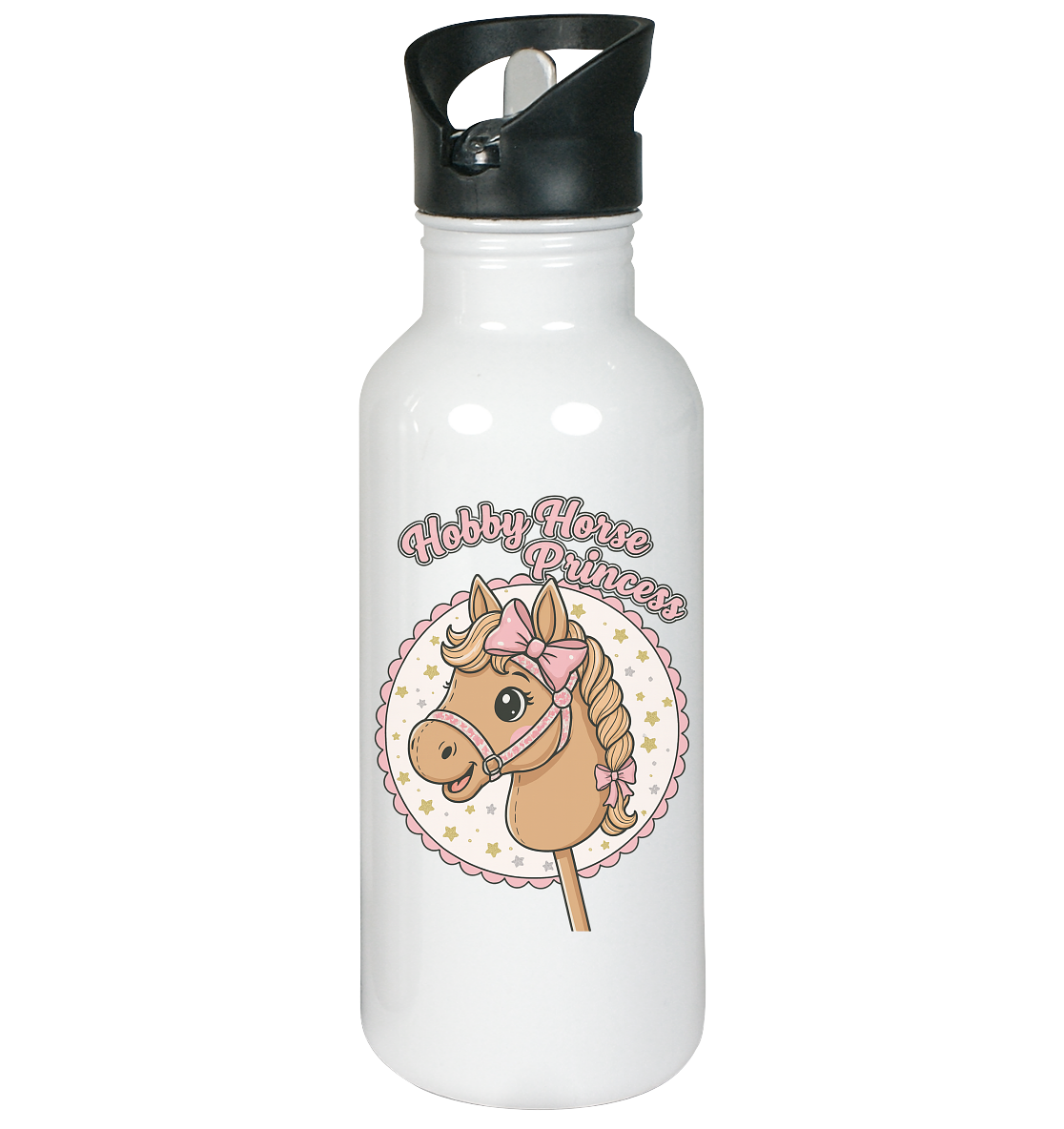 Hobby Horse Princess Edelstahl-Trinkflasche – Für echte Hobby-Horsing-Fans
