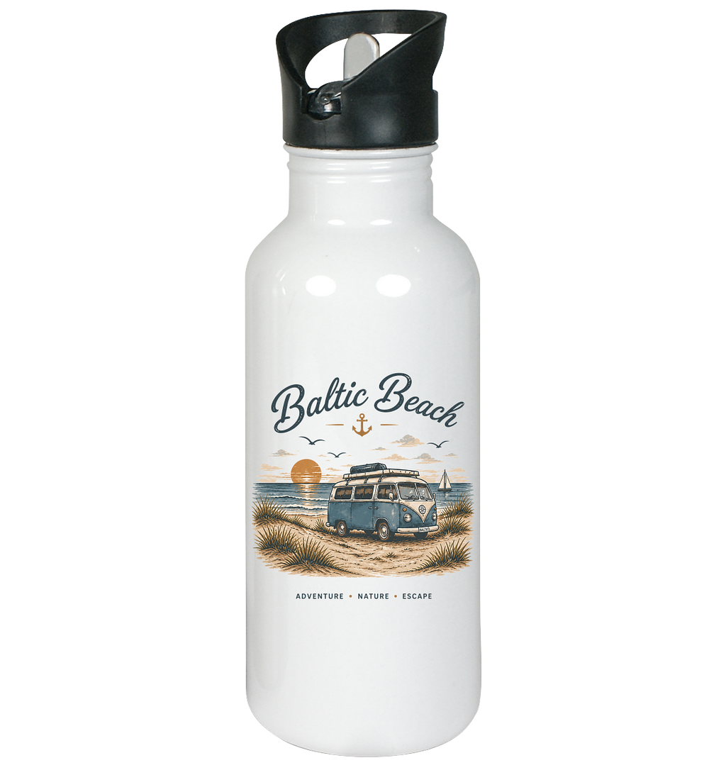 Baltic Beach Edelstahl-Trinkflasche – Maritime Ostsee Vibes