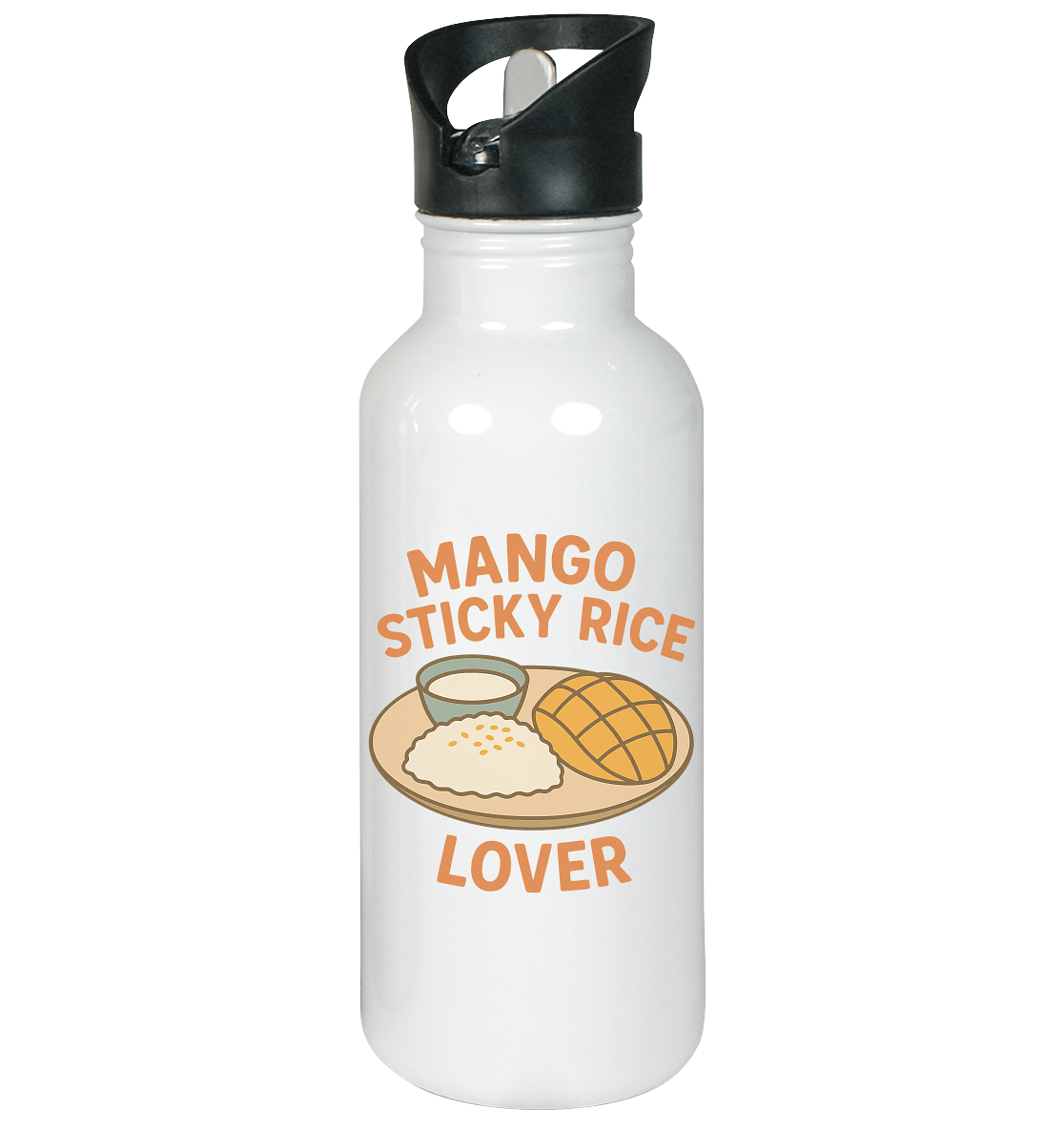 Mango Sticky Rice Lover – Thai Dessert  | Thailand Food Design - Edelstahl-Trinkflasche