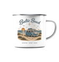 Baltic Beach Emaille Tasse – Maritime Ostsee Camping Tasse
