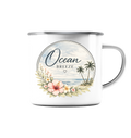 Ocean Breeze - Emaille Tasse - Camping Becher Strand