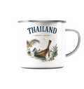 Thailand-Longtail-Dreams-Light-Edition - Emaille Tasse (Silber)