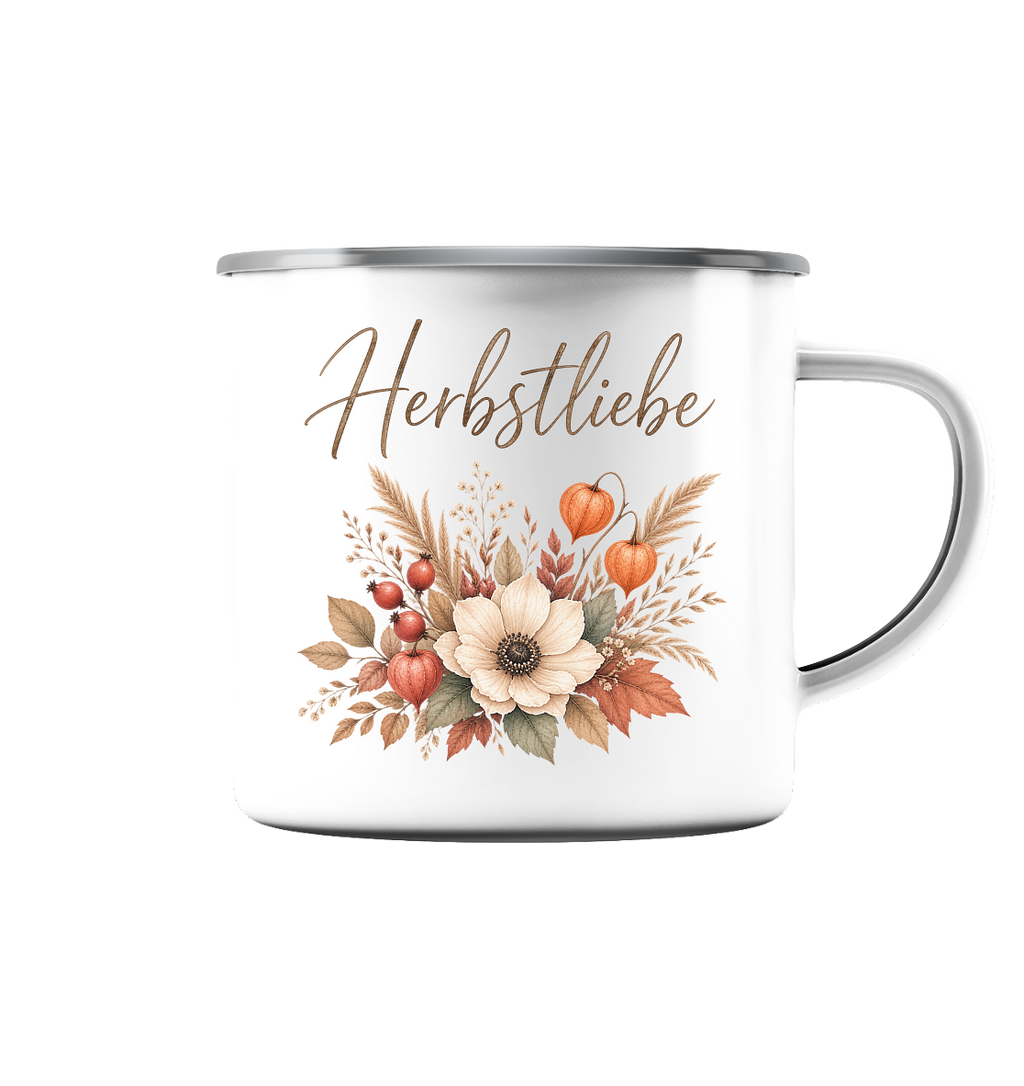 Herbstliebe – Golden Harvest - Emaille Tasse - Becher
