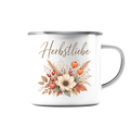 Herbstliebe – Golden Harvest - Emaille Tasse (Silber)