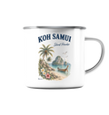 Koh Samui Thailand – Island Paradise – Tropical Vintage - Emaille Tasse