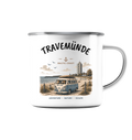 Travemünde Baltic Coast Emaille Tasse – Camping Becher Ostsee