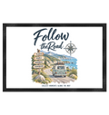 Follow the Road – Vanlife – Fußmatte 60 × 40 cm – Landschaftsmotiv