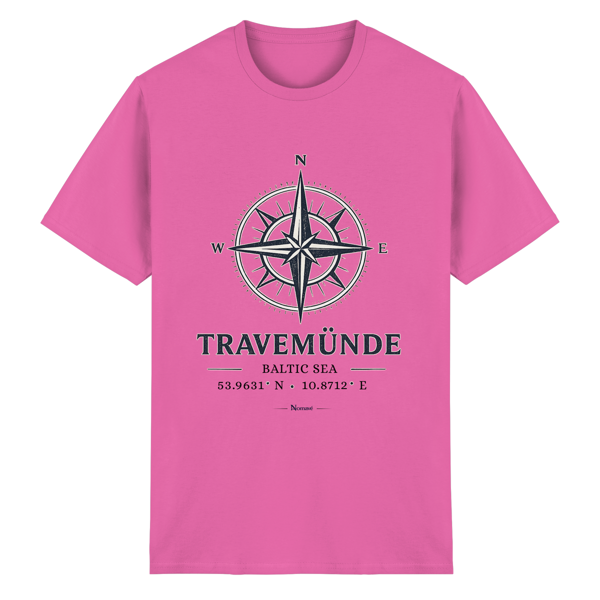 Travemünde Windrose – Essential T-Shirt – Helle Edition Frontprint