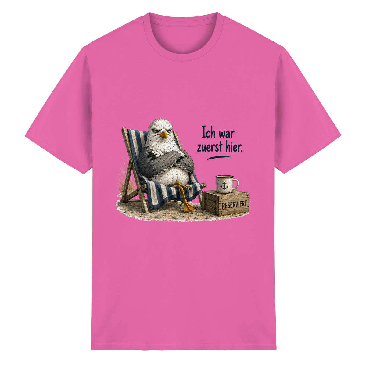 Ich war zuerst hier – Möwe mit Meinung - Essentials T-Shirt