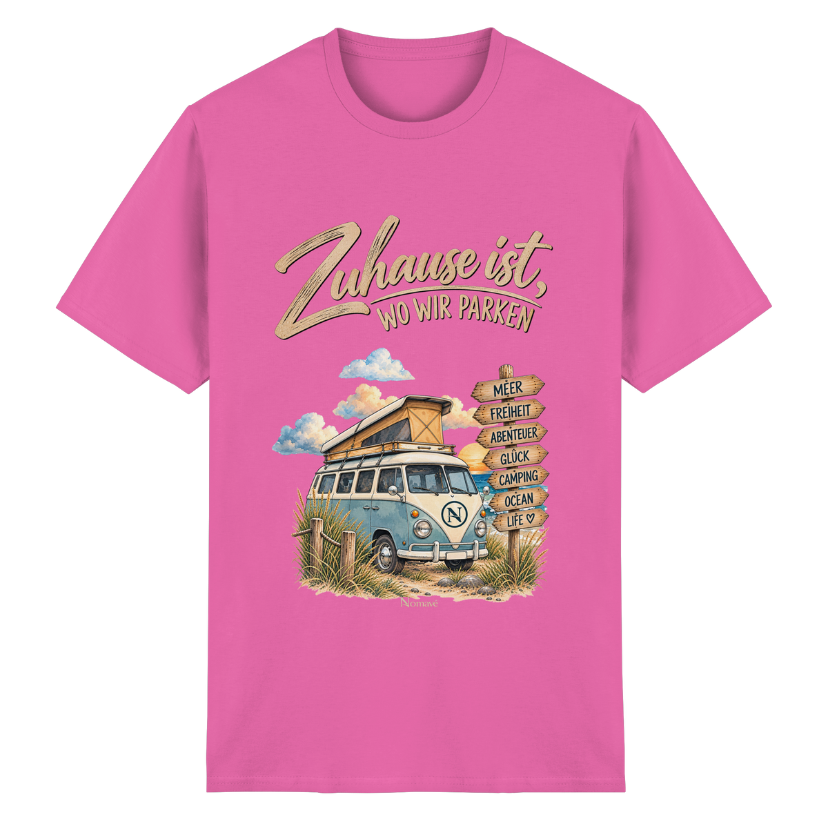 Zuhause ist, wo wir parken – Vanlife & Camping - Essential T-Shirt
