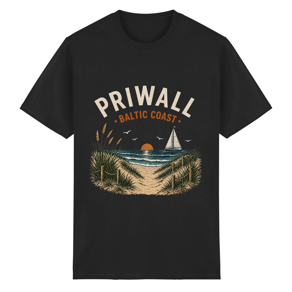 Priwall – Baltic Coast – Dark Edition – Essential T-Shirt