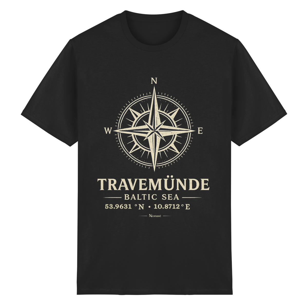 Travemünde Windrose – Essential T-Shirt – Dark Edition