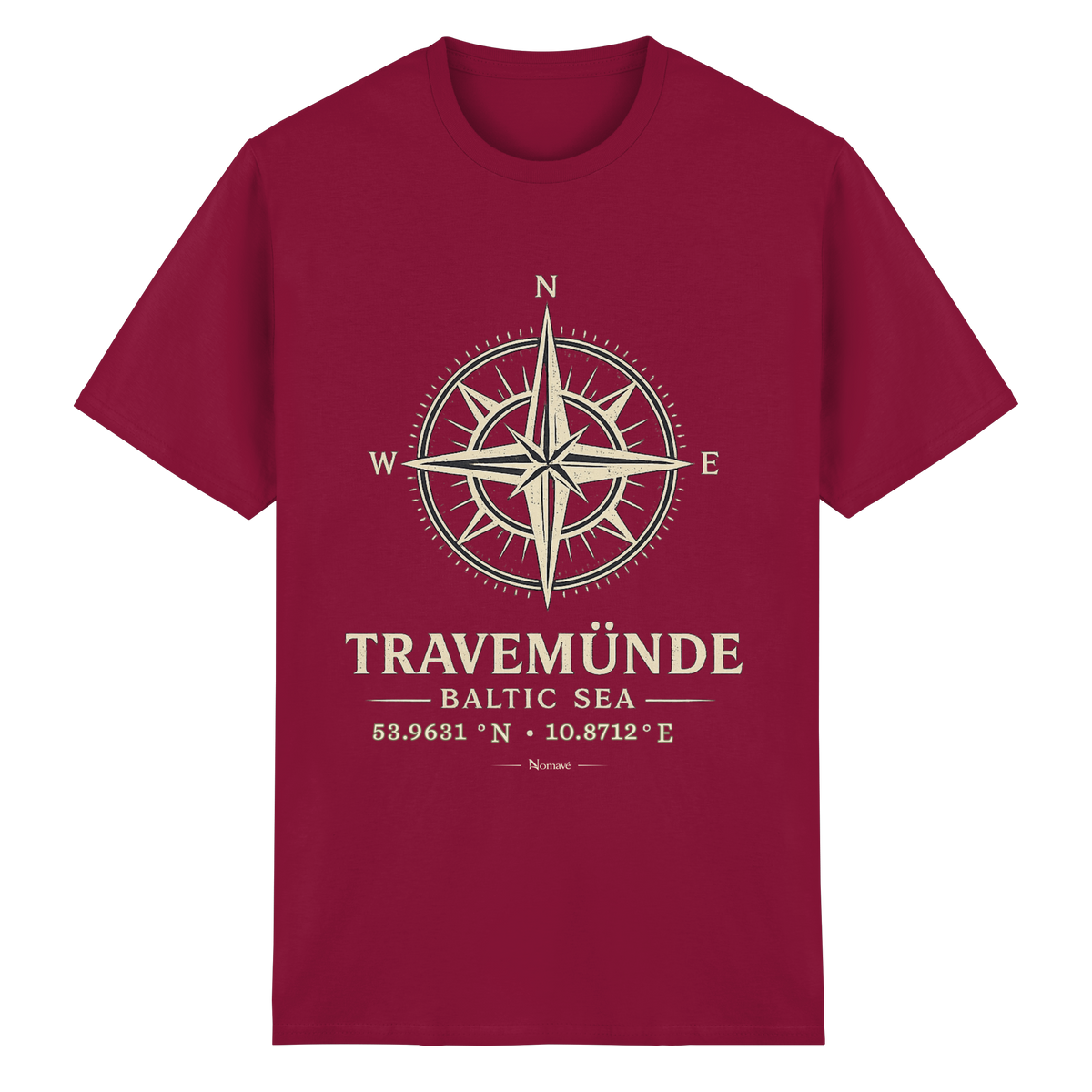 Travemünde Windrose – Essential T-Shirt – Dark Edition