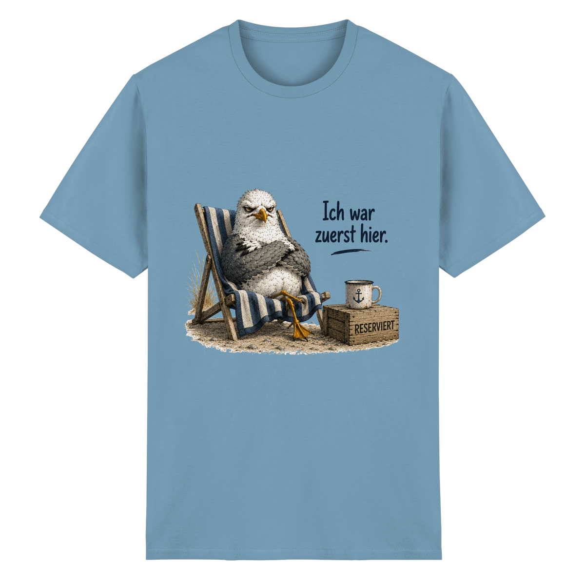 Ich war zuerst hier – Möwe mit Meinung - Essentials T-Shirt