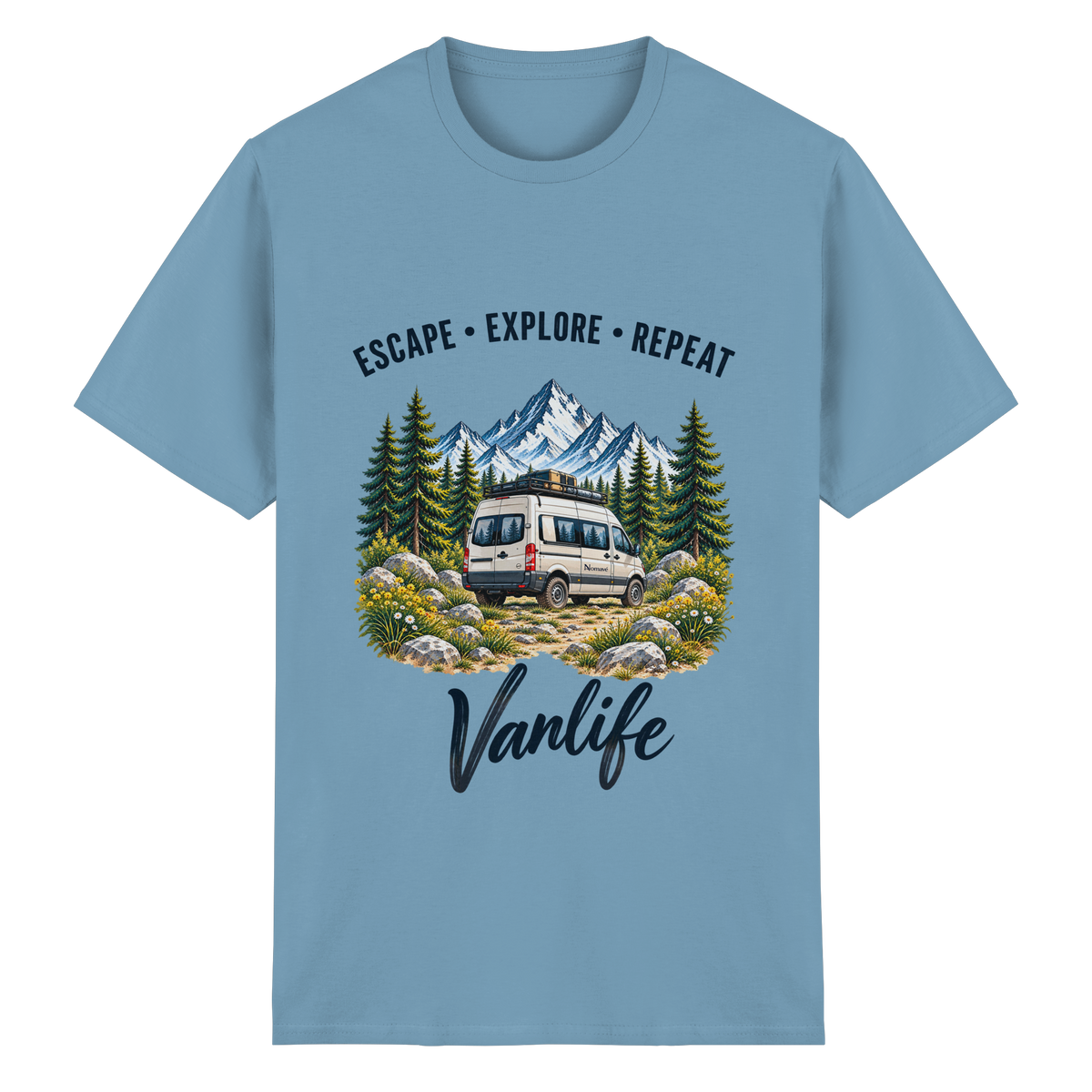 Escape • Explore • Repeat – Vanlife - Essential T-Shirt