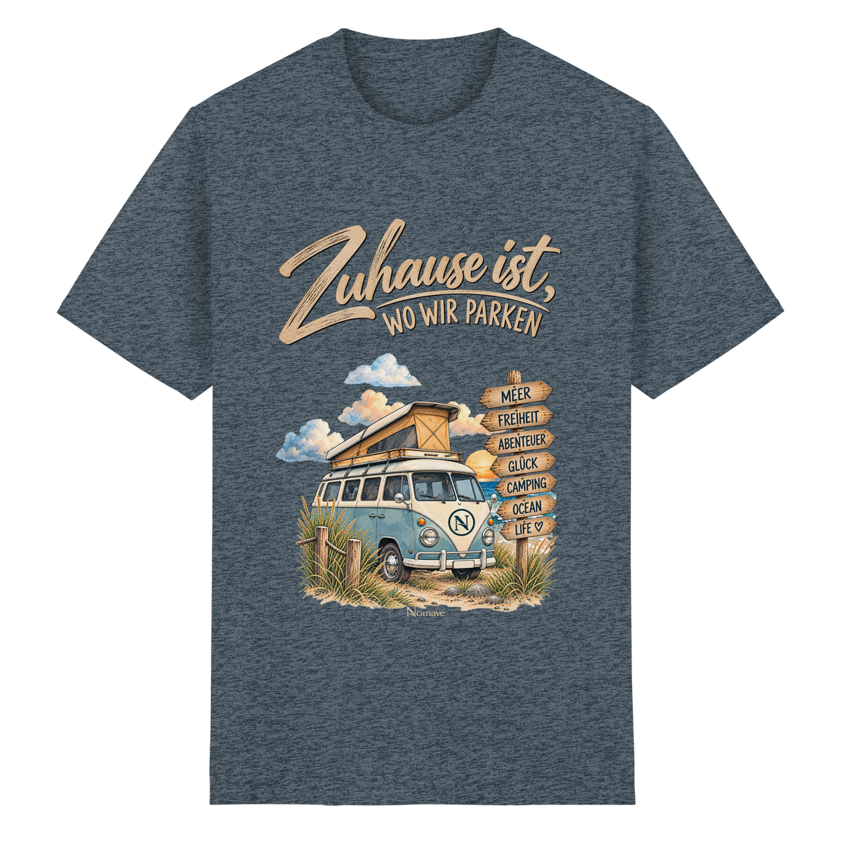 Zuhause ist, wo wir parken – Vanlife & Camping - Essential T-Shirt