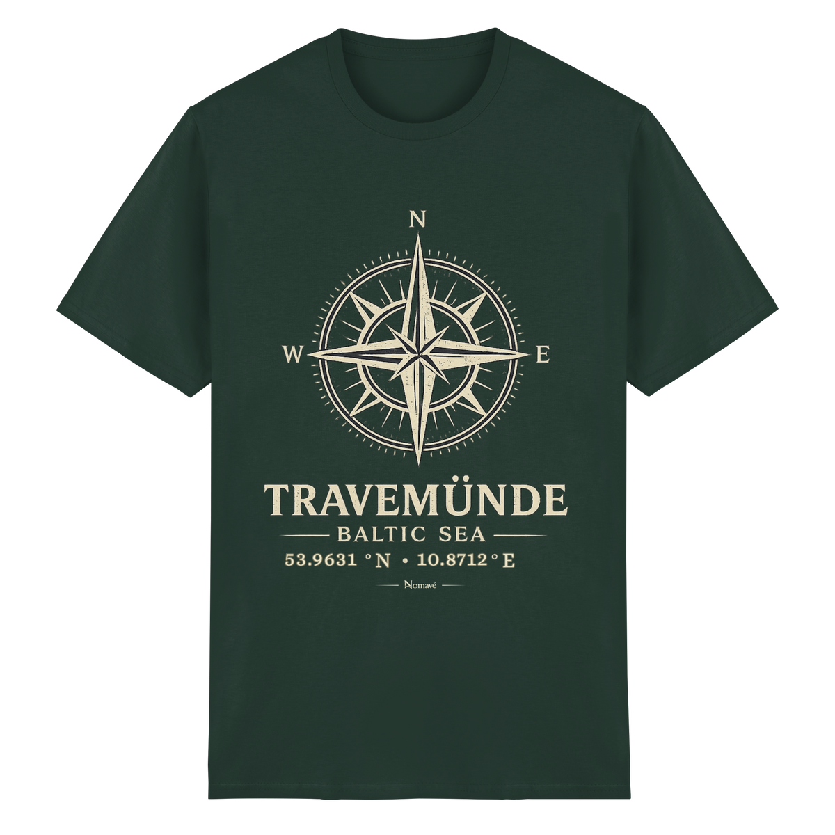Travemünde Windrose – Essential T-Shirt – Dark Edition