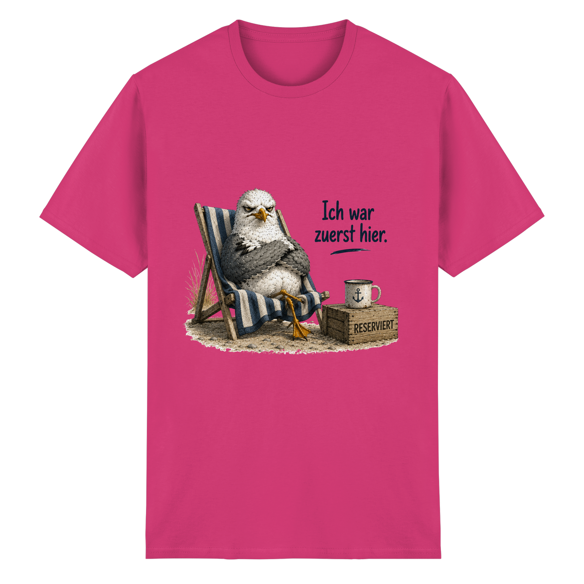 Ich war zuerst hier – Möwe mit Meinung - Essentials T-Shirt