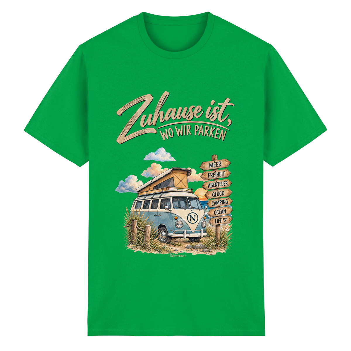 Zuhause ist, wo wir parken – Vanlife & Camping - Essential T-Shirt