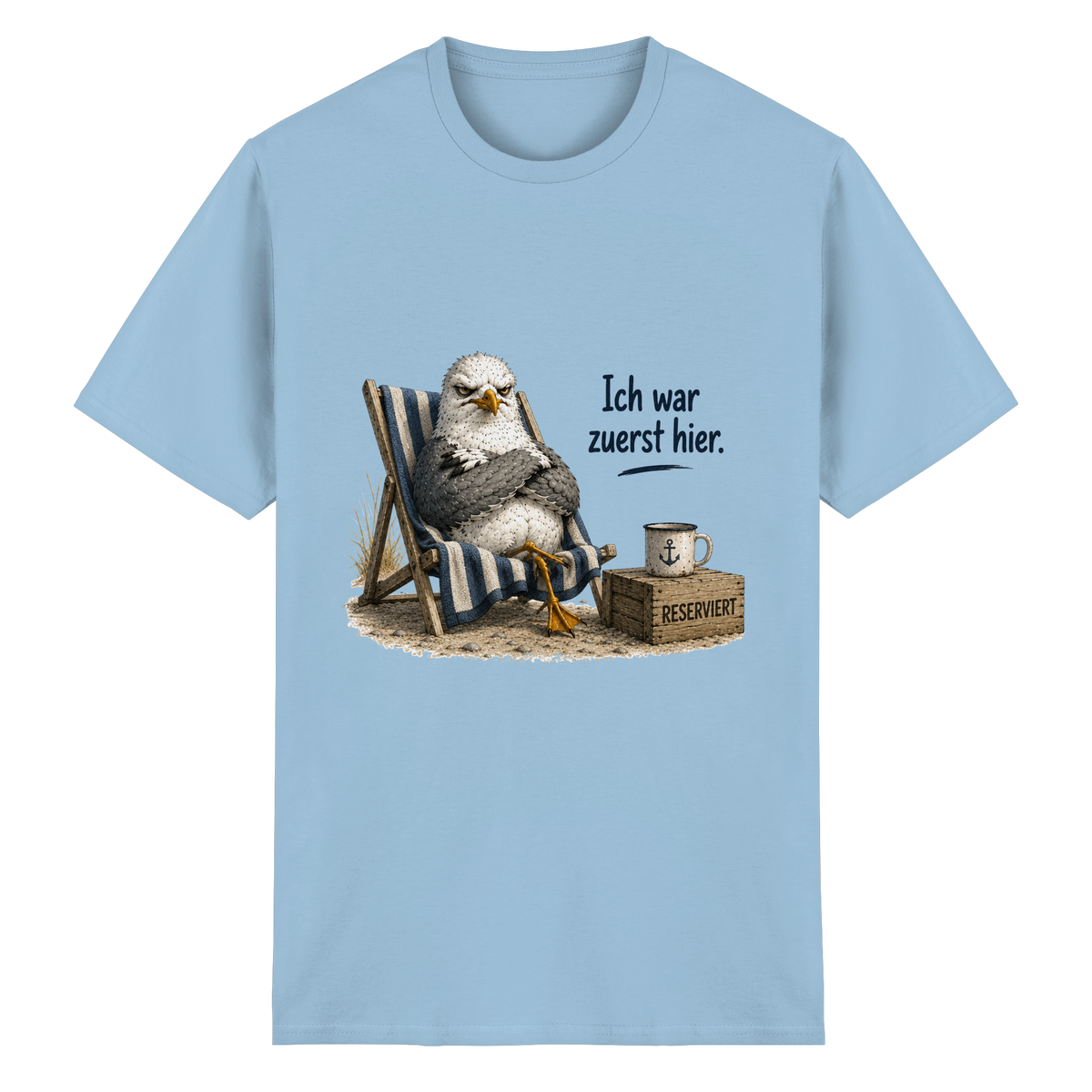 Ich war zuerst hier – Möwe mit Meinung - Essentials T-Shirt