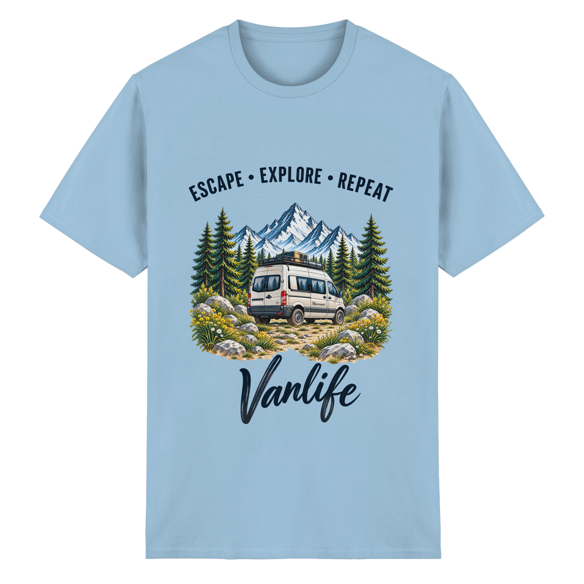 Escape • Explore • Repeat – Vanlife - Essential T-Shirt