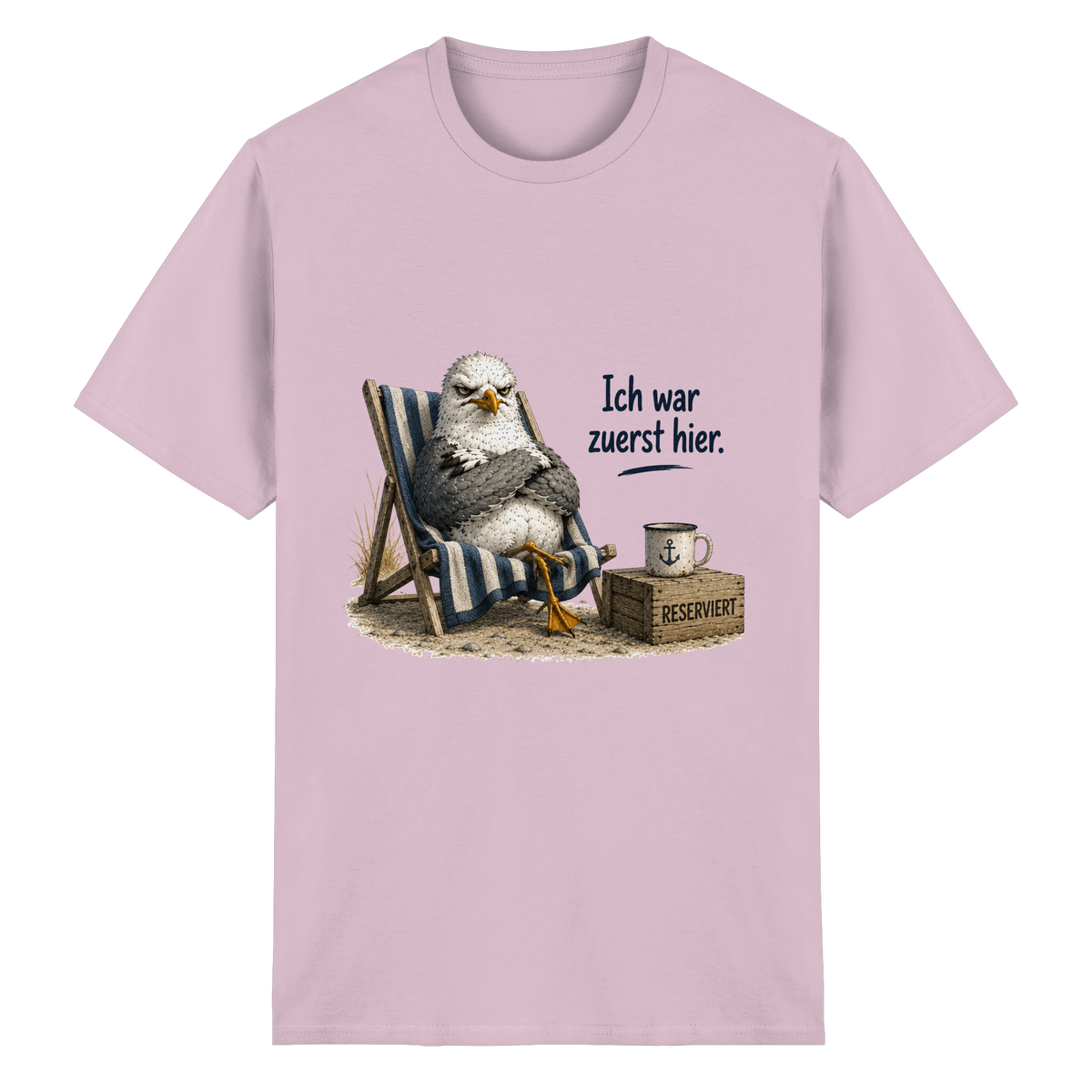 Ich war zuerst hier – Möwe mit Meinung - Essentials T-Shirt