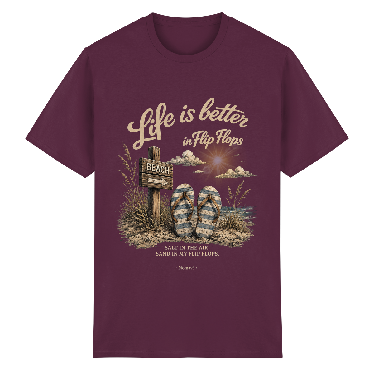 Life-is-better-in-Flip-Flops-Dark-Edition - Essential T-Shirt