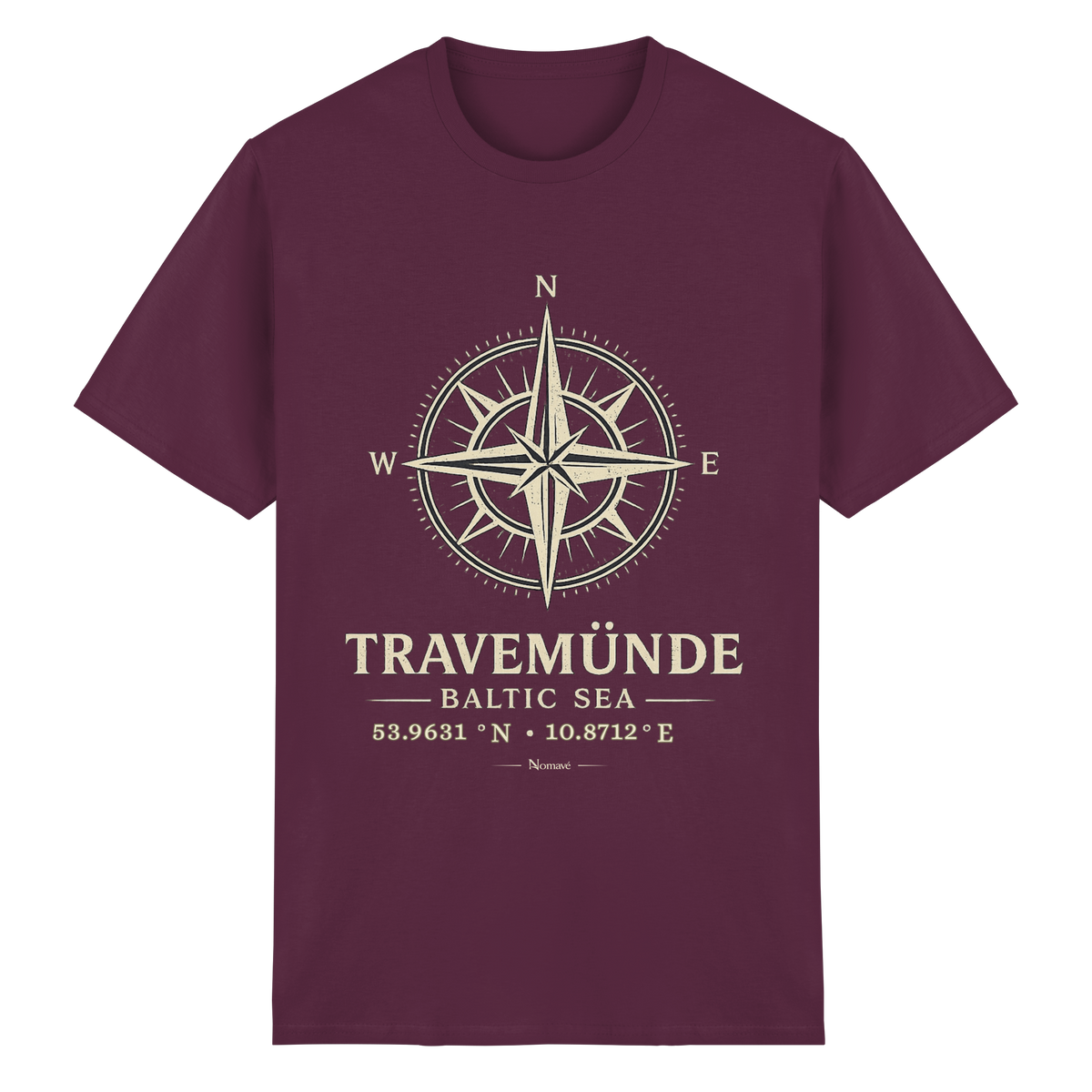 Travemünde Windrose – Essential T-Shirt – Dark Edition