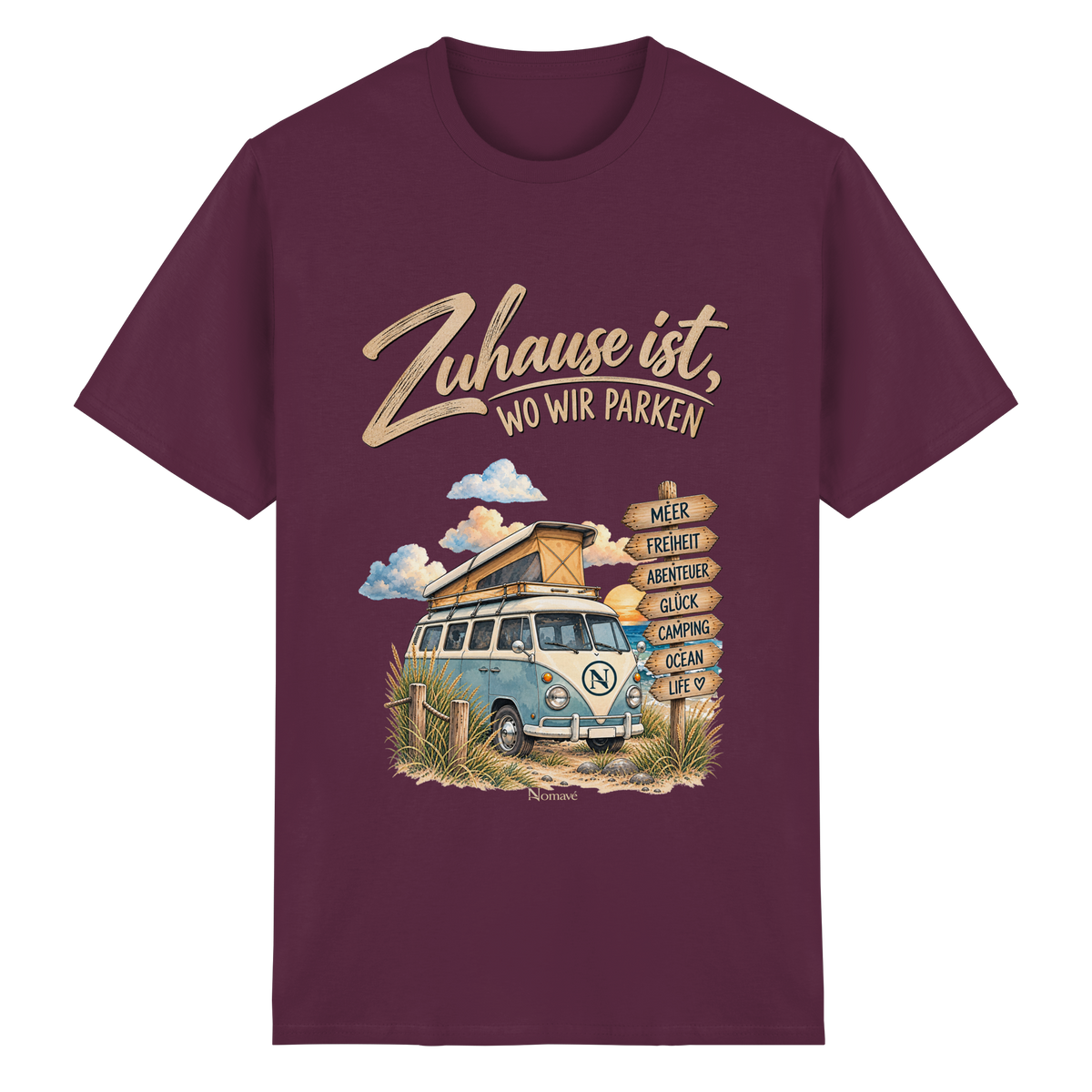 Zuhause ist, wo wir parken – Vanlife & Camping - Essential T-Shirt