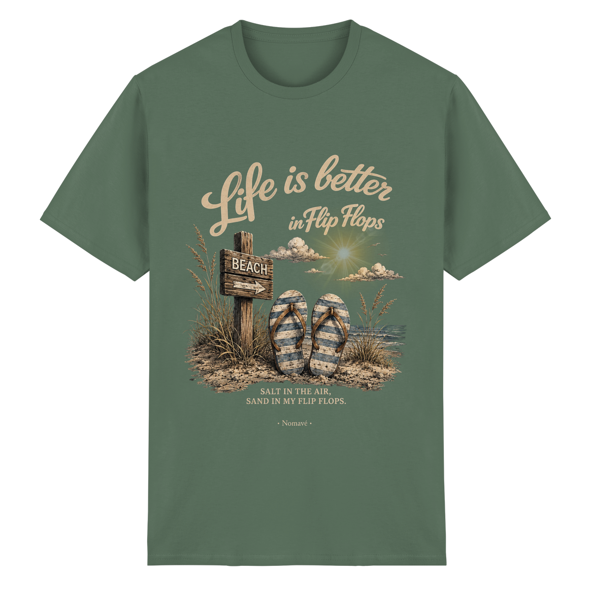 Life-is-better-in-Flip-Flops-Dark-Edition - Essential T-Shirt