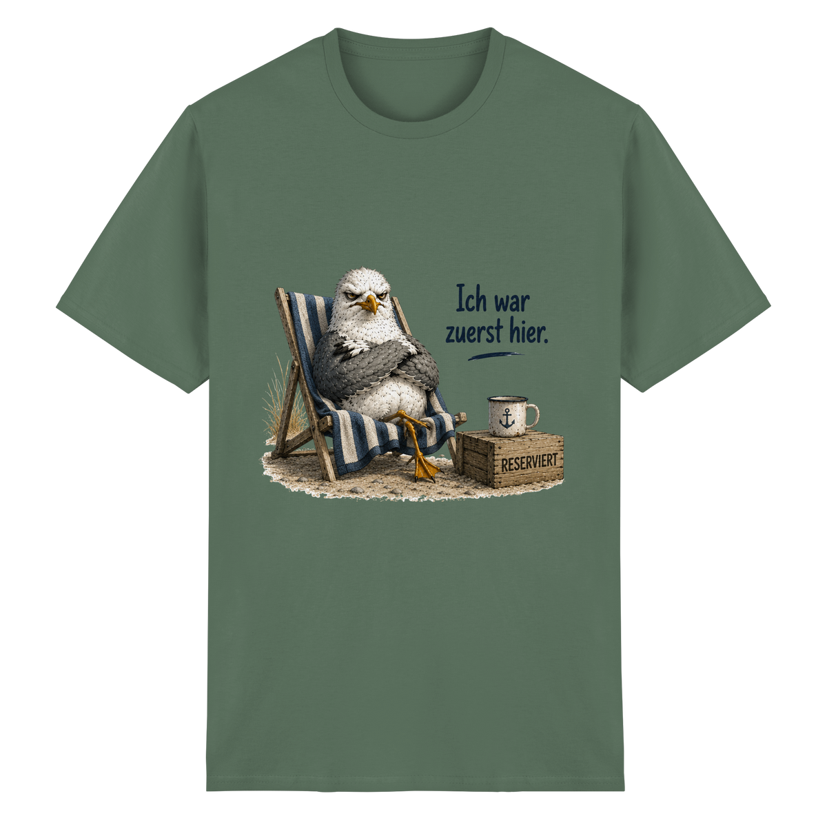 Ich war zuerst hier – Möwe mit Meinung - Essentials T-Shirt
