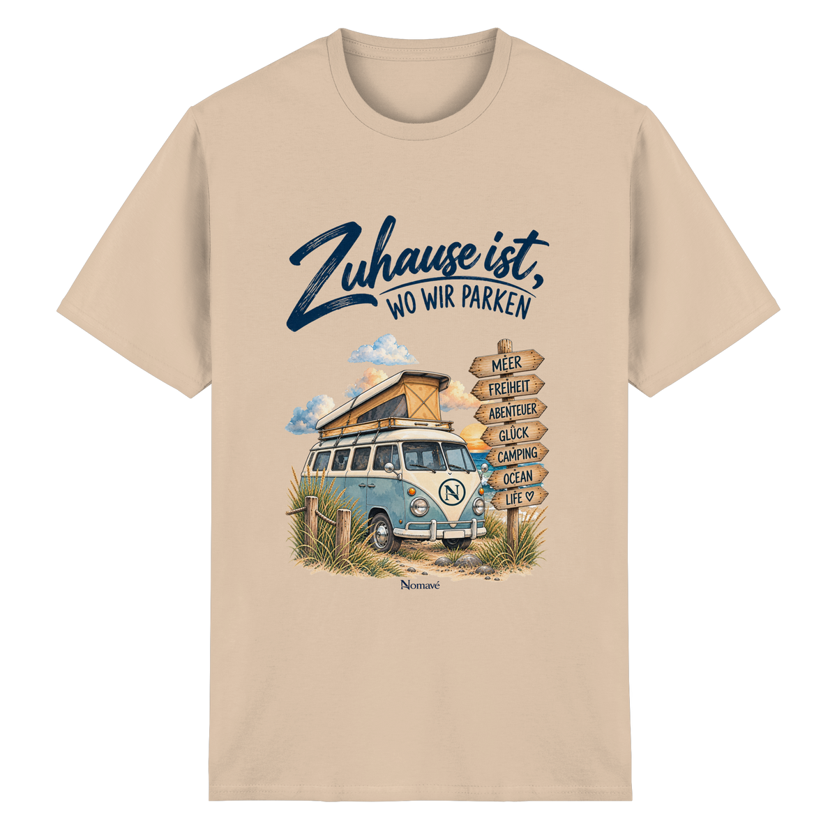 Zuhause ist, wo wir parken – Vanlife & Camping - Essential T-Shirt