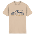 Kühlungsborn Baltic Waves Essential Unisex-T-Shirt Light Edition in Natural – originales Shirtigo-Frontmockup