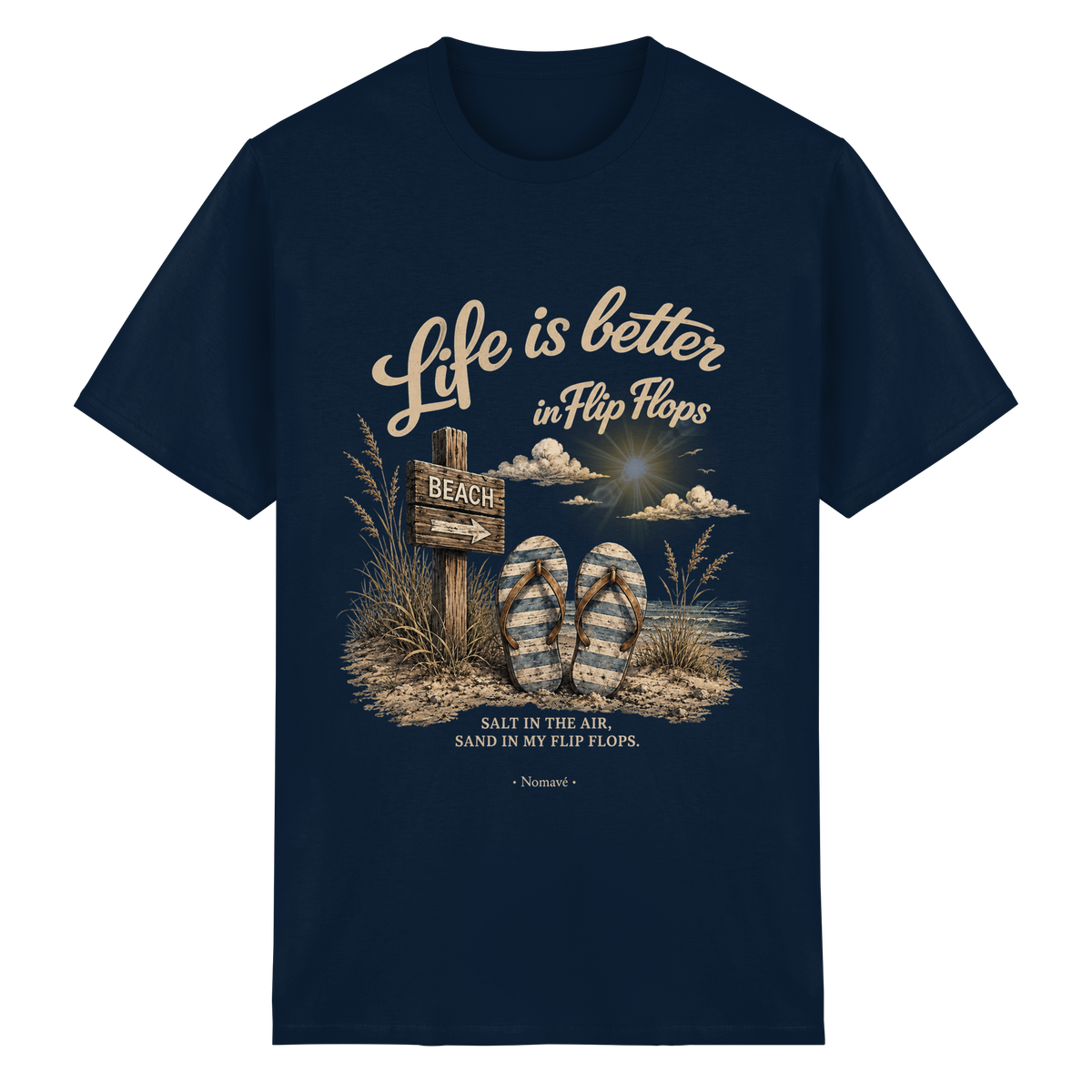 Life-is-better-in-Flip-Flops-Dark-Edition - Essential T-Shirt