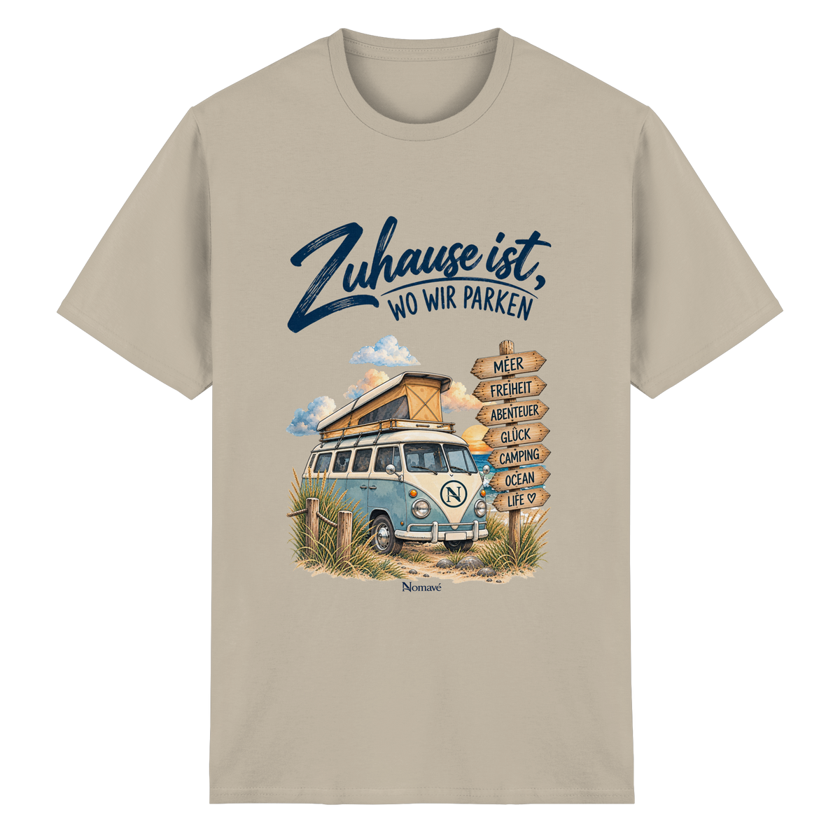 Zuhause ist, wo wir parken – Vanlife & Camping - Essential T-Shirt