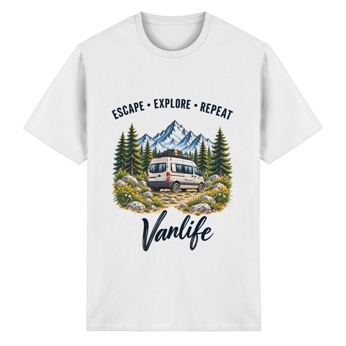 Escape • Explore • Repeat – Vanlife - Essential T-Shirt
