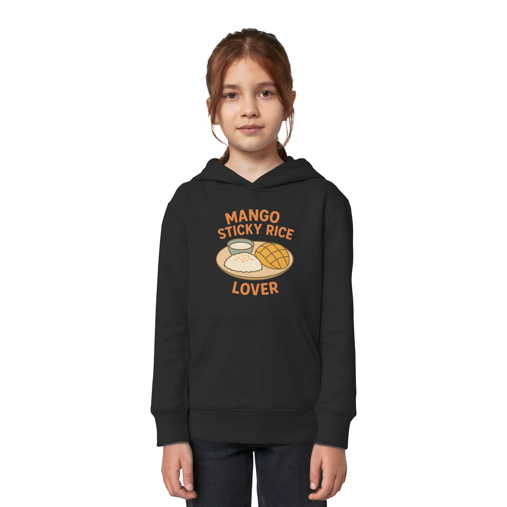 Mango Sticky Rice Lover – Thai Dessert  | Thailand Food Design - Kids Organic Hoodie