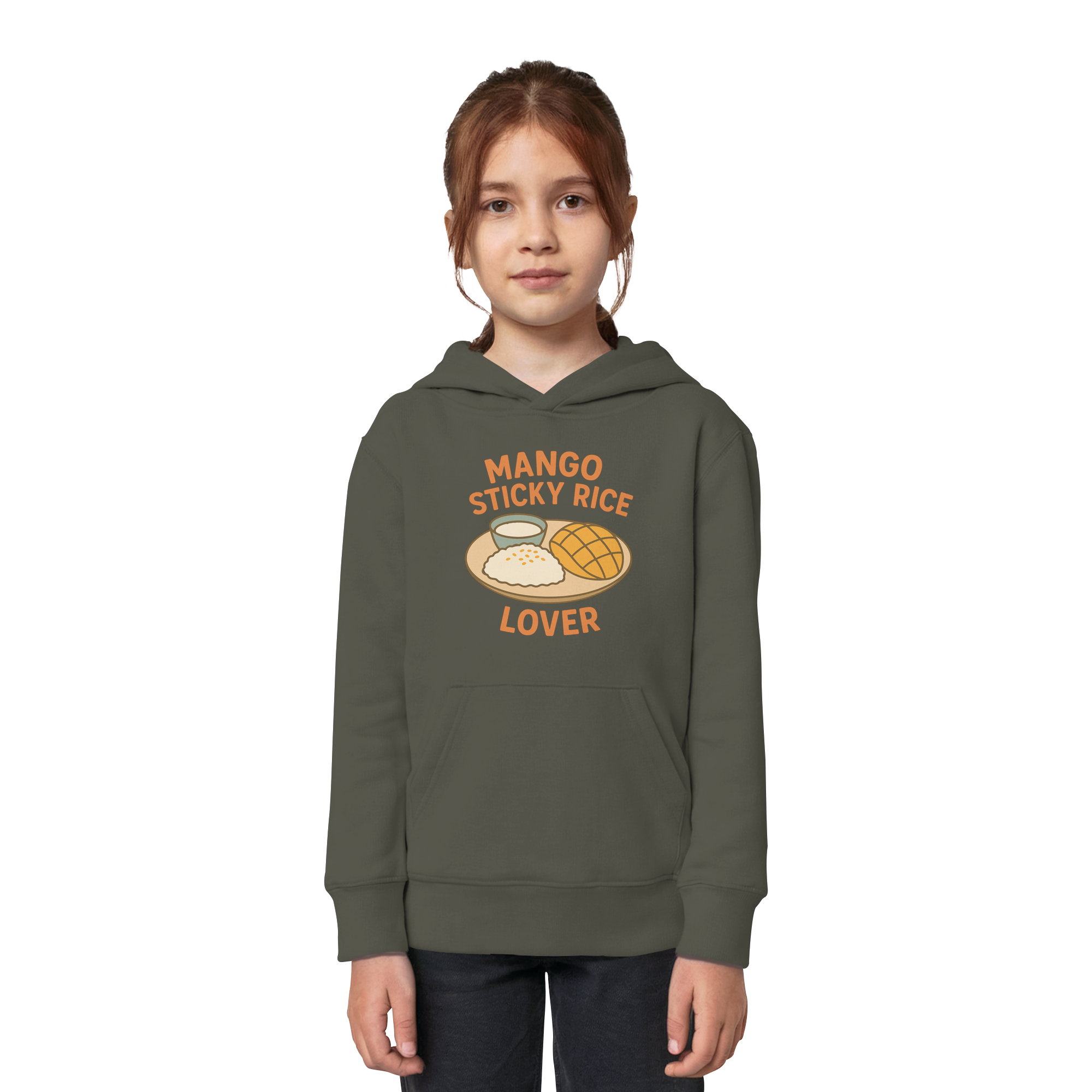 Mango Sticky Rice Lover – Thai Dessert  | Thailand Food Design - Kids Organic Hoodie