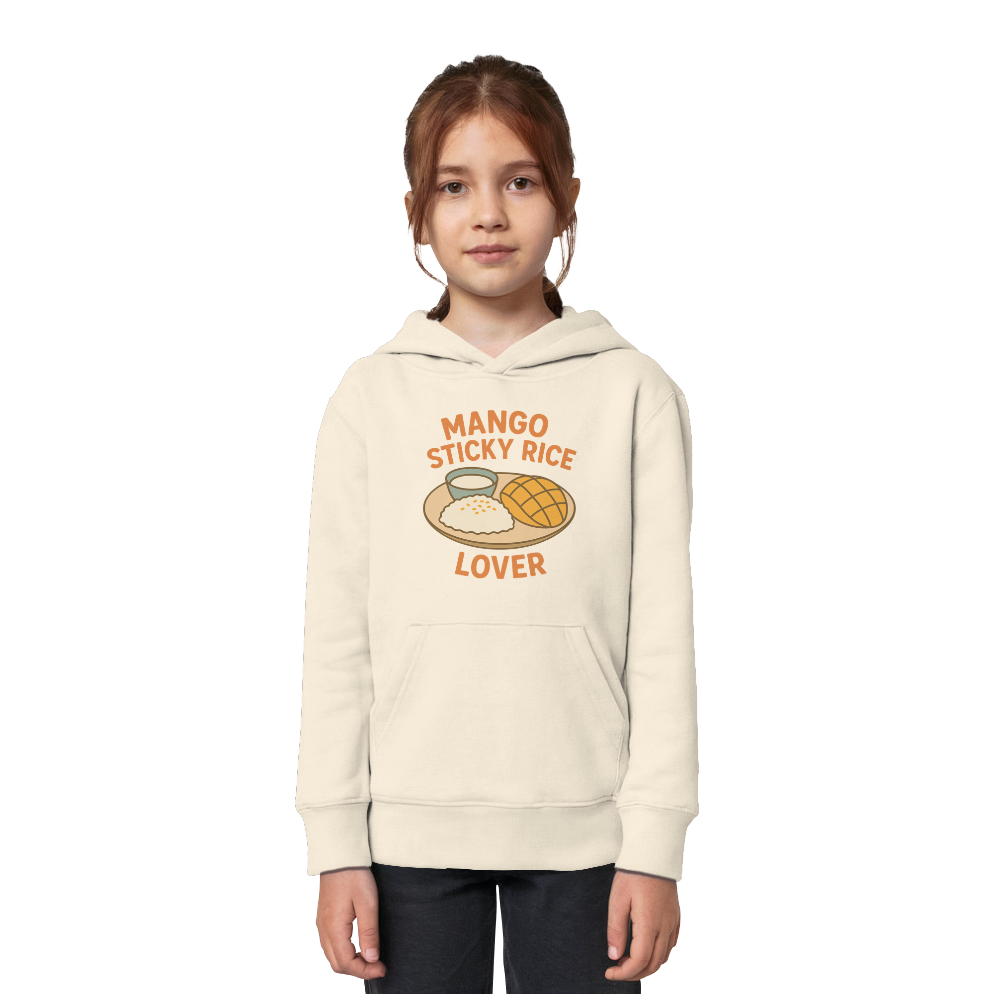 Mango Sticky Rice Lover – Thai Dessert  | Thailand Food Design - Kids Organic Hoodie