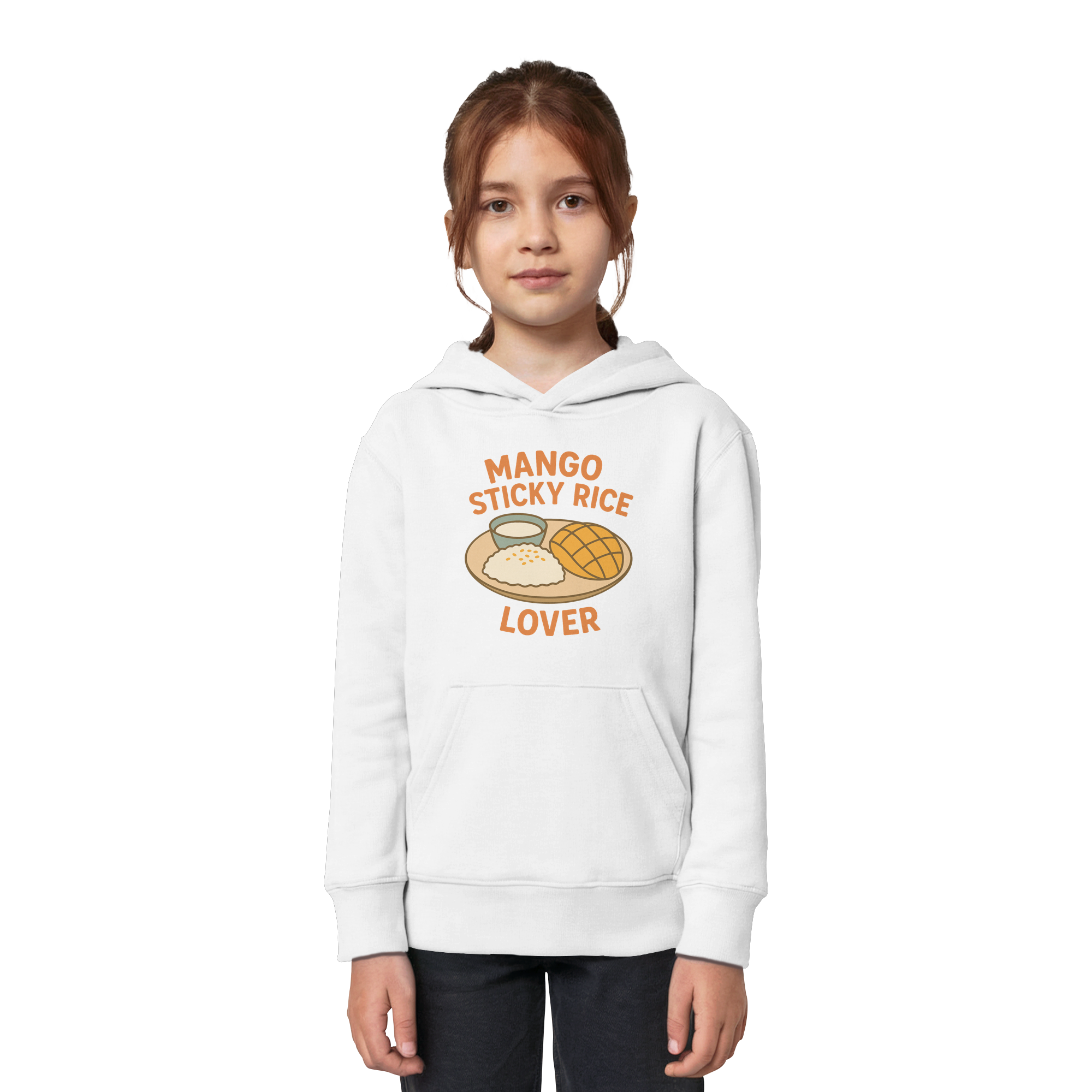 Mango Sticky Rice Lover – Thai Dessert  | Thailand Food Design - Kids Organic Hoodie