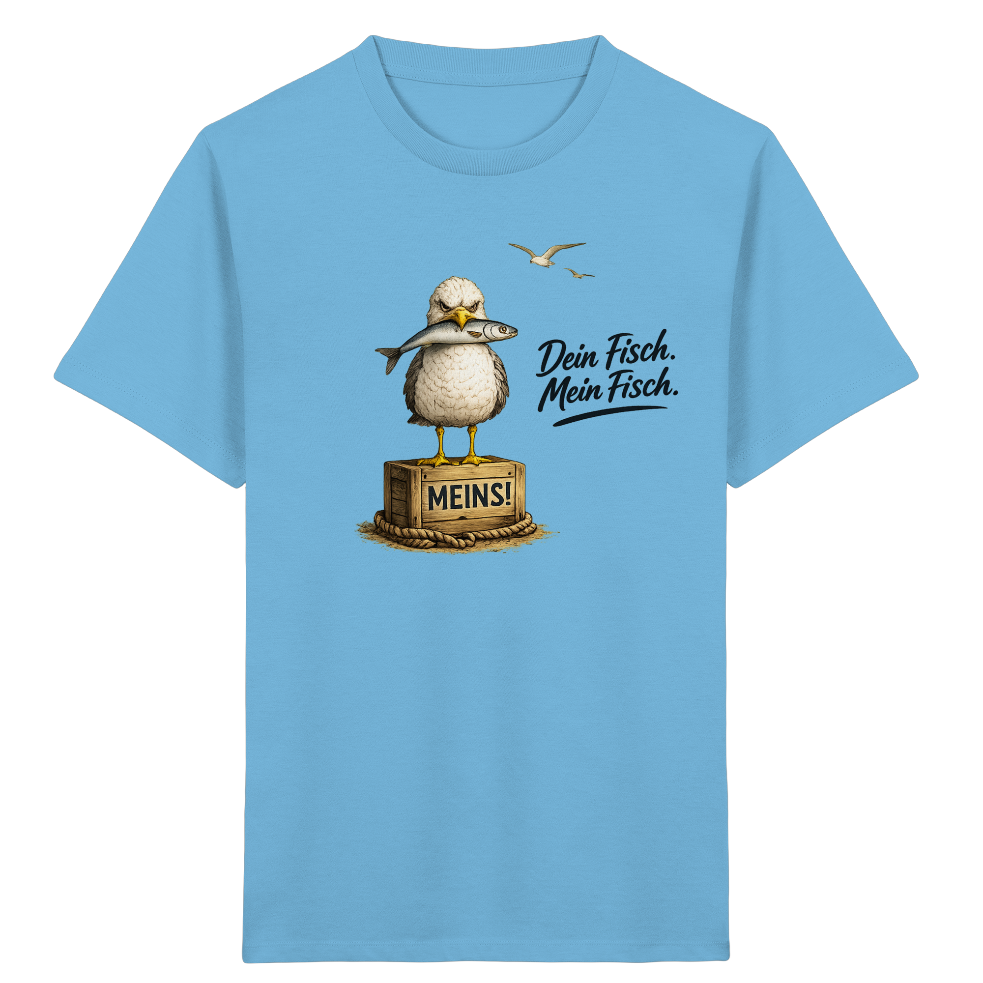 Alpha - Möwe mit Meinung – Dein Fisch. Mein Fisch. | - Kids Organic Shirt