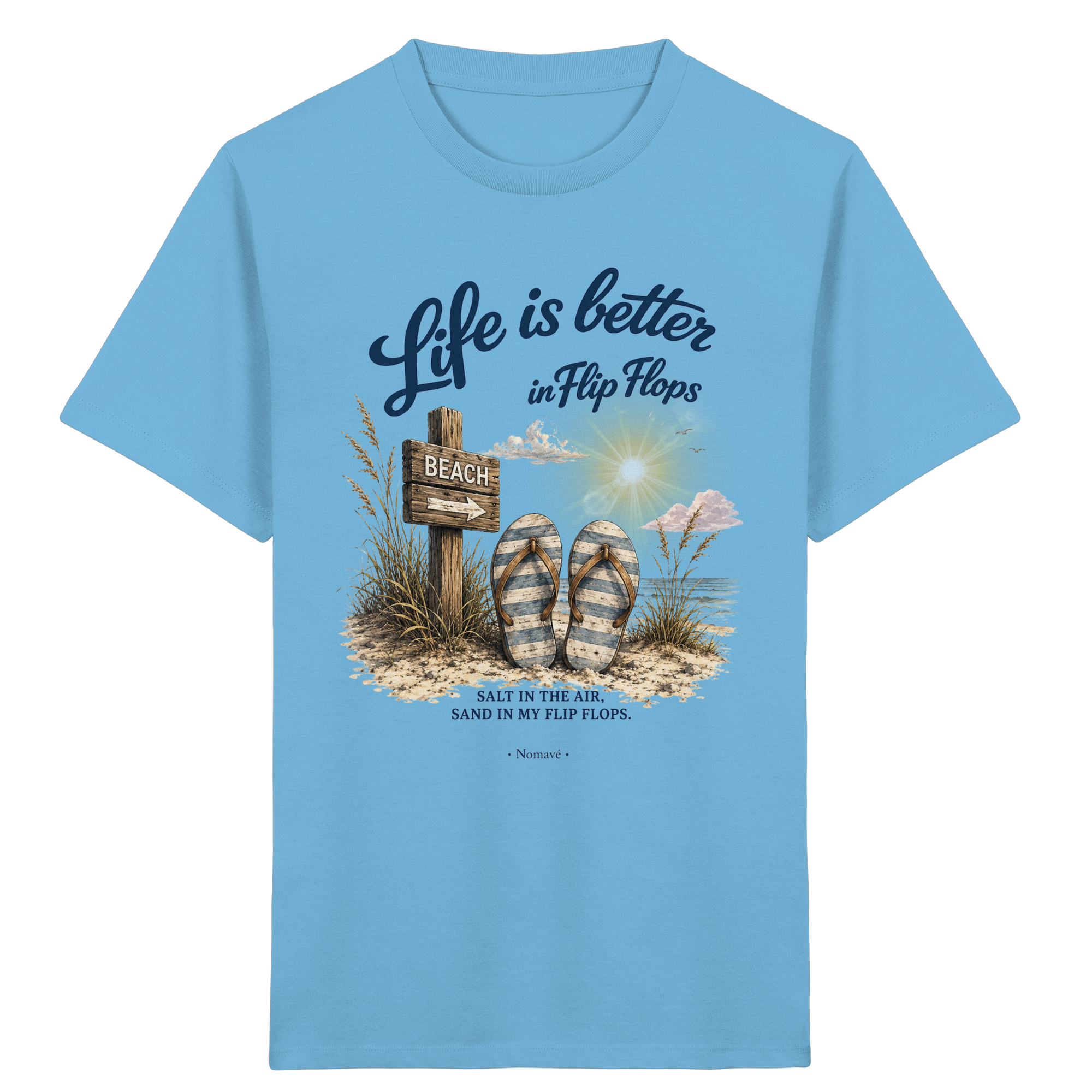Life is better in Flip Flops – Bio Kinder T-Shirt