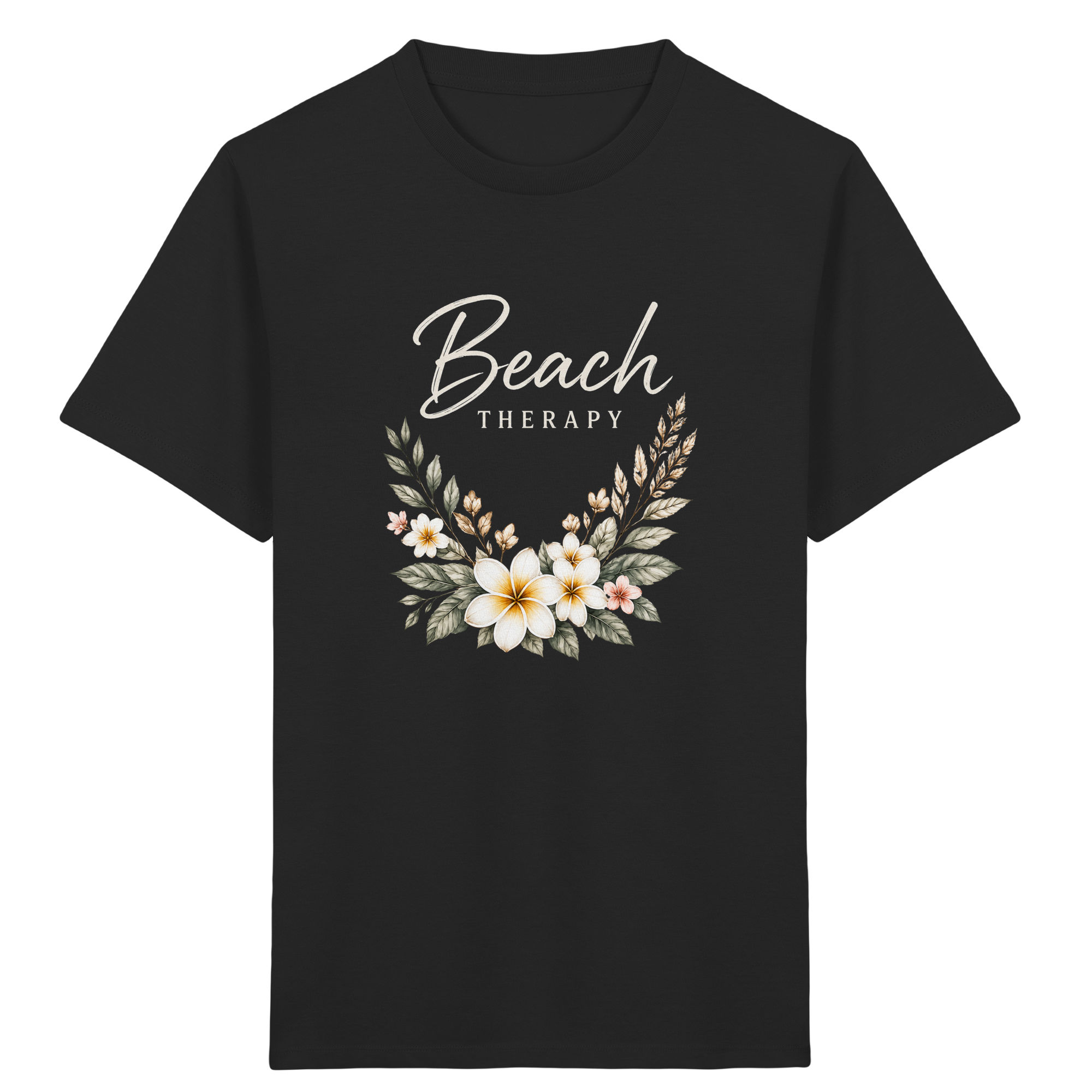 Beach Therapy – Floral Collection | Helle Schrift  - Kids Organic Shirt
