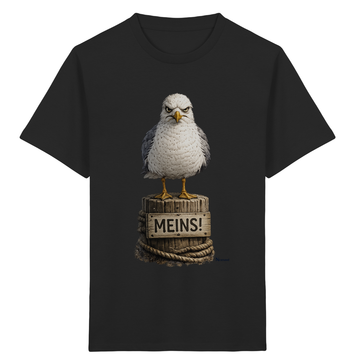 Möwe mit Meinung – MEINS! | - Kids Organic Shirt