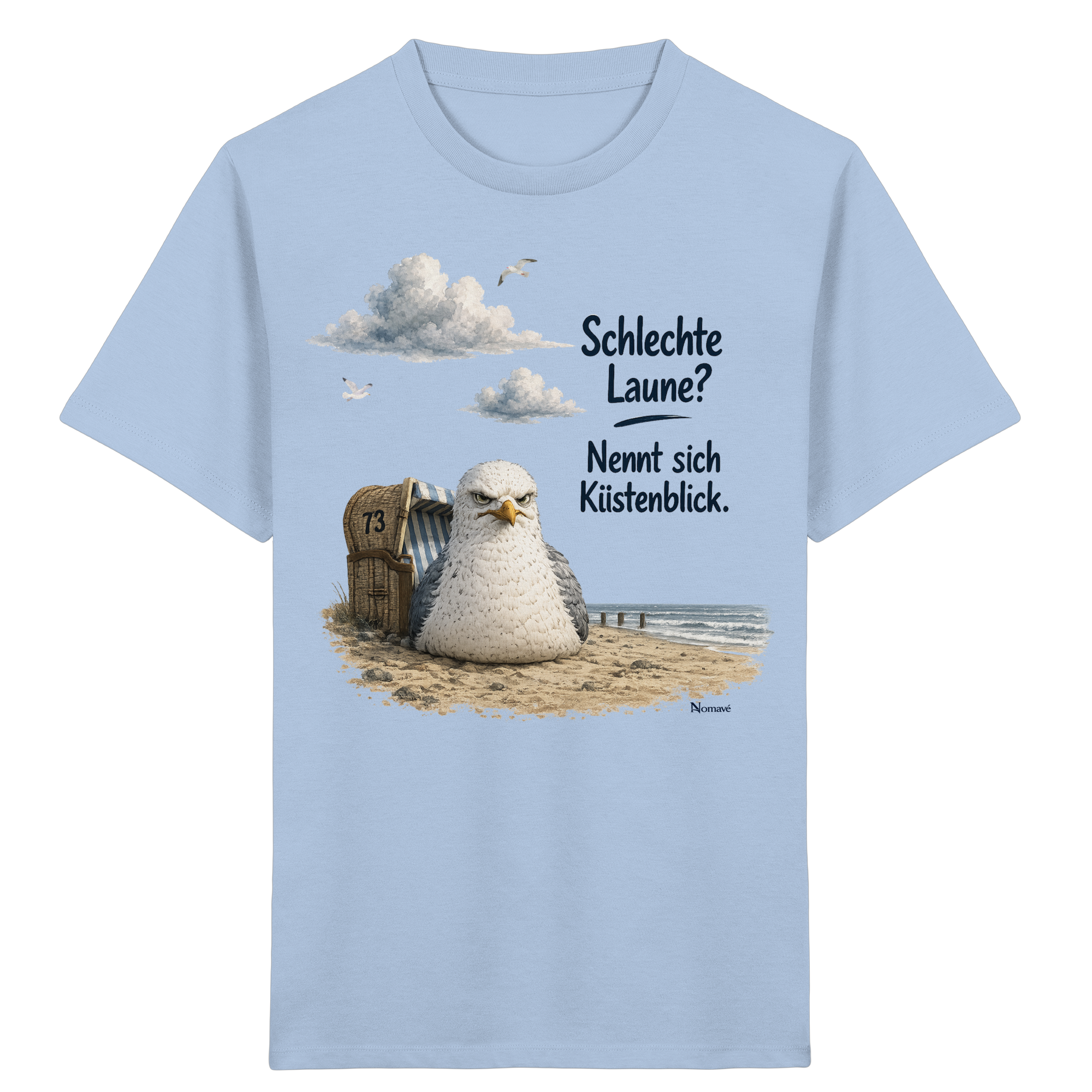 Maritimer Küstenhumor Möwen Motiv für Ostsee und Nordseefans und Meerliebhaber - Kids Organic Shirt